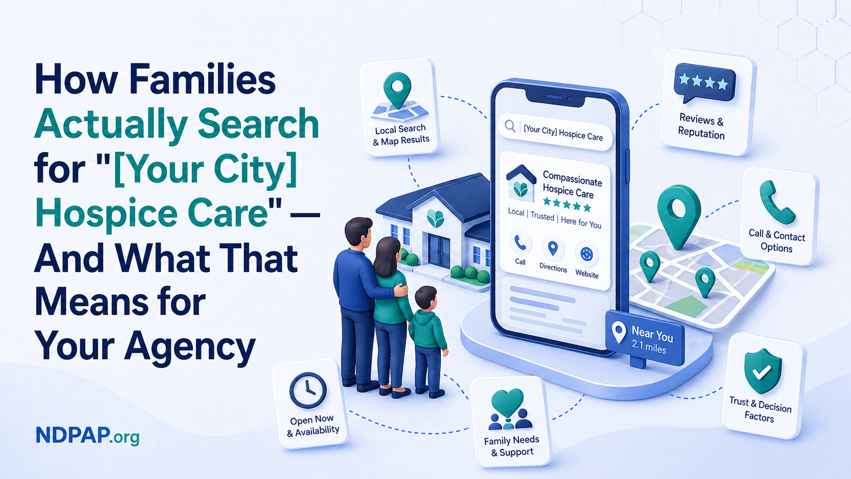 how families search for hospice care online